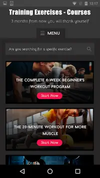 Training Exercises - Courses Screen Shot 1