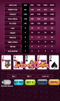 Super Deluxe Video Poker Screen Shot 3