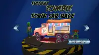 Spooky Zombie Town Car Race Screen Shot 1