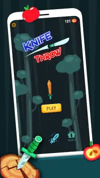Knife Throw Royale: Knife throw game Hit Challenge Screen Shot 0
