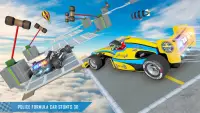 formula polis aksi kereta lumba- permainan kereta Screen Shot 1
