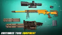 Sniper 3D Attack: gry wojenne Screen Shot 5