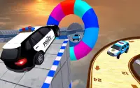 Police Prado Car Stunt - Ramp Car Racing Game 3D Screen Shot 20