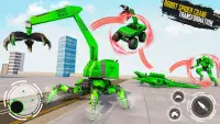 Spider Crane Robot Car Game : Crocodile Robot Game Screen Shot 1