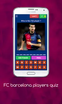 Prueba de los jugadores del FC barcelona gratuito Screen Shot 3
