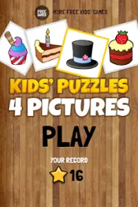 Kids' Puzzles - 4 Pictures Screen Shot 7