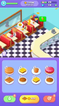 Merge Bakery -  Idle Dessert Tycoon Clicker Game Screen Shot 5