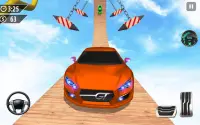 Mega Ramp Car Stunt 3D: لعبة حيلة السيارة Screen Shot 1