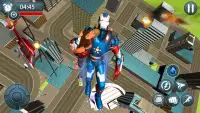 Flying Robot Superhero Crime City Rescue Battle Screen Shot 1
