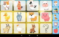 बच्चे के लिए पशु बच्चे कार्ड जानवरों की आवाज़ें Screen Shot 8
