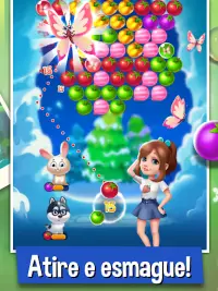 Bubble Fruit: Pet Bubble Shooter Games Screen Shot 11