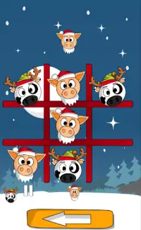 Pig Cow Toe Christmas 🎄 Tic Tac Toe Navidad 🐷🐮 Screen Shot 7