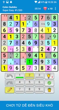 Sudoku - Trò chơi câu đố cổ điển trí tuệ Screen Shot 5