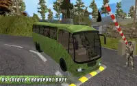 육군 버스 운전 시뮬레이터 2017 - 수송 의무 Screen Shot 7