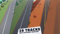 Polygon Drift: Endless Traffic Racing Screen Shot 1