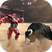 Robot VS Angry Bull 3D