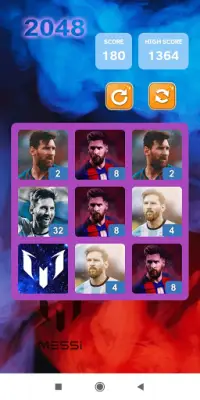 2048 Lionel Messi Game Kpop -  Screen Shot 6