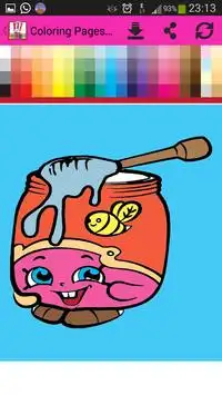 Coloring Book Pages Shopkins Screen Shot 7