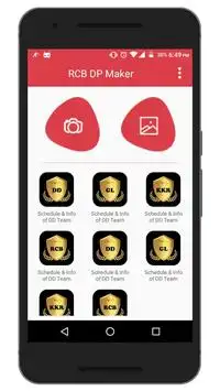 Support IPL RCB Team DP Maker Screen Shot 1