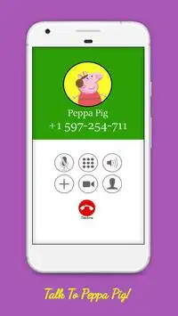 Phone Call Simulator For Pepa pig Screen Shot 2