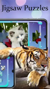 Animal Jigsaw Puzzles - Free Puzzle Games Screen Shot 1