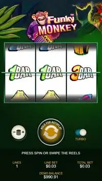 Casino Free Slot Game - FUNKY MONKEY Screen Shot 2