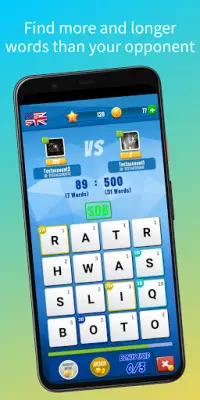 Friendly Words - Multiplayer Word Puzzle Challenge Screen Shot 1
