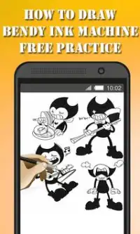 How To Draw Bendy Ink Machine Free Practice Screen Shot 4