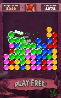 Edad de Piedra Bubble Popper Screen Shot 1