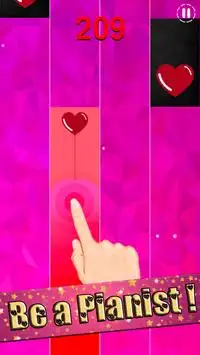 Heart Piano Tiles Pink 2 Screen Shot 3