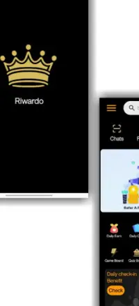 Riwardo - Games, Quizzes, Chat, and Earn Rewards Screen Shot 0