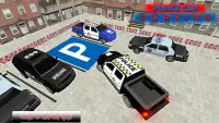 US पुलिस गाड़ी पार्किंग: मुक्त पार्किंग खेल Screen Shot 0