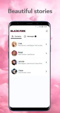 Blackpink Chat! Messenger Simulator Screen Shot 1