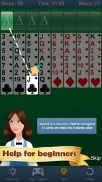 Freecell Solitaire - classic card game ♣️♦️♥️♠️ Screen Shot 7