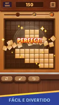 Jogo Bloco Madeira Puzzle Livre Blockudoku Screen Shot 4