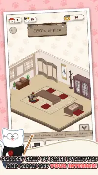 POP Cat Company : Idle Cat inc Tycoon Lovely Game Screen Shot 2