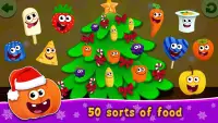 FunnyFood Christmas Games for Toddlers 3 years ol Screen Shot 2