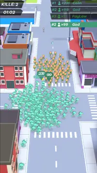 City Run-3D Crowd Games Screen Shot 0