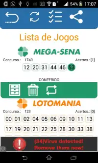 Loterias Brasil Screen Shot 1