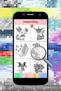Coloring Pokemon By Number Pikachu Super Pixel Art Screen Shot 0