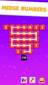 Chain Tile: 2048 merge puzzle game Screen Shot 0