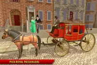 Horse Cart Taxi Drive 2021: Horse Racing Games Screen Shot 5