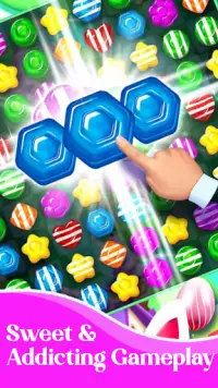 Candy Blast Free Match 3 Puzzle : Sweet Jelly Screen Shot 4