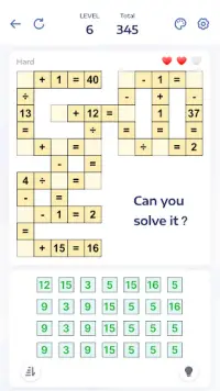 Math Puzzle Games - Crossmath Screen Shot 2