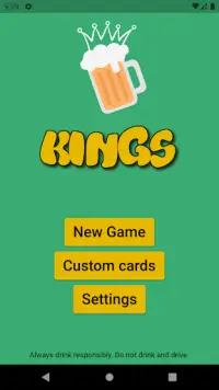 Kings Drinking Game - Classic Cards Drinking Game Screen Shot 0