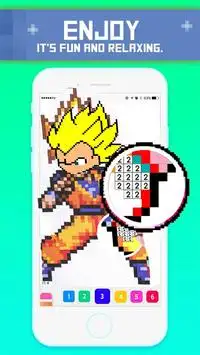 SUPERHERO PixelArt Color by Number Book - pixart Screen Shot 3