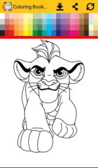 Coloring Book The Lion Screen Shot 0