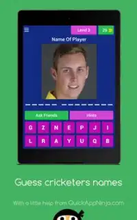 Guess cricket Player Quiz Screen Shot 4