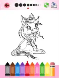 Princess Pony Buku Mewarnai Screen Shot 9