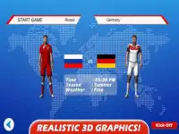 Jogar futebol 2018 - copa do mundo da Rússia Screen Shot 2